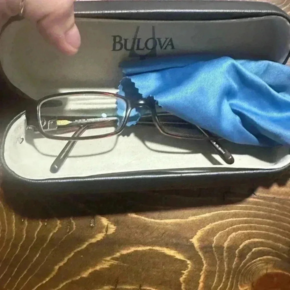 Bulova Eyeglasses TURIN Amber/Gunmetal Frames 51 16 135 - Picture 5 of 8